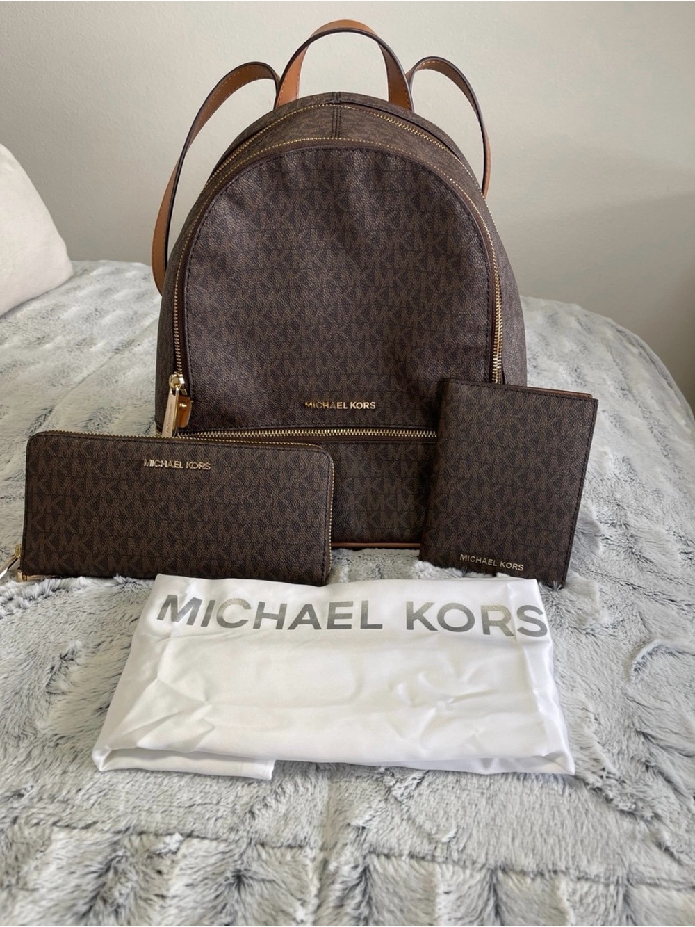New Michael Kors Backpack Set